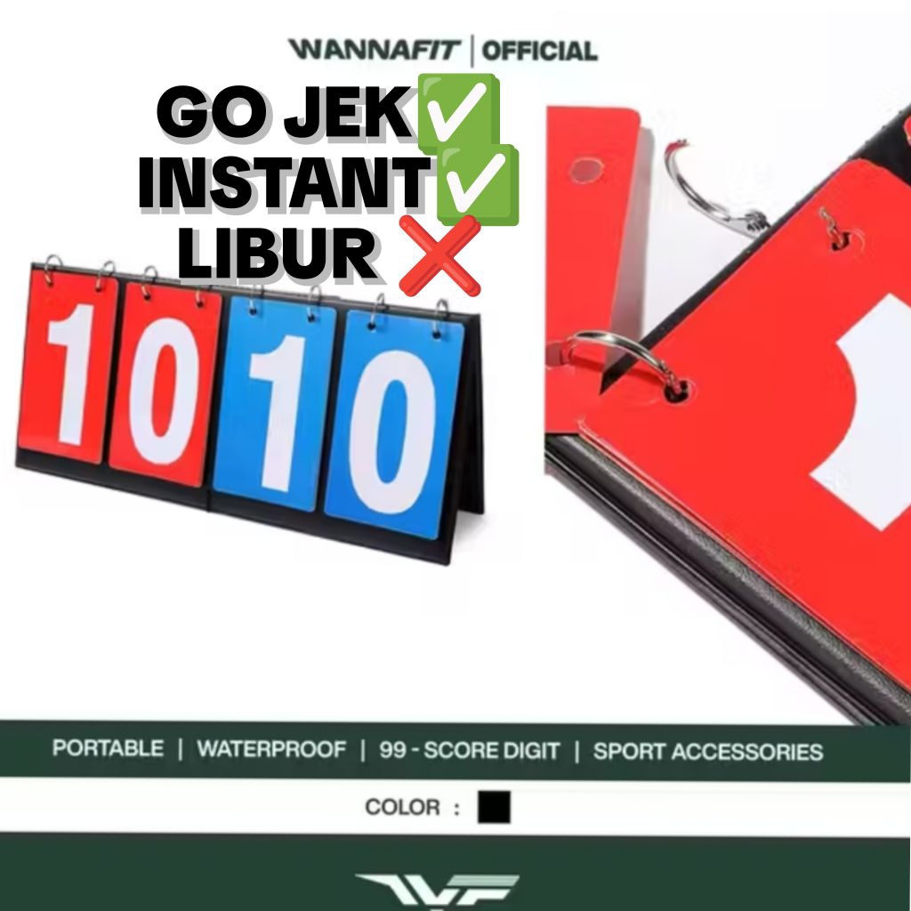 PAPAN SKOR 4 DIGIT SCORE BOARD OLAHRAGA FUTSAL SEPAK BOLA PADEL TENIS PAPAN SKORING WANNAFIT
