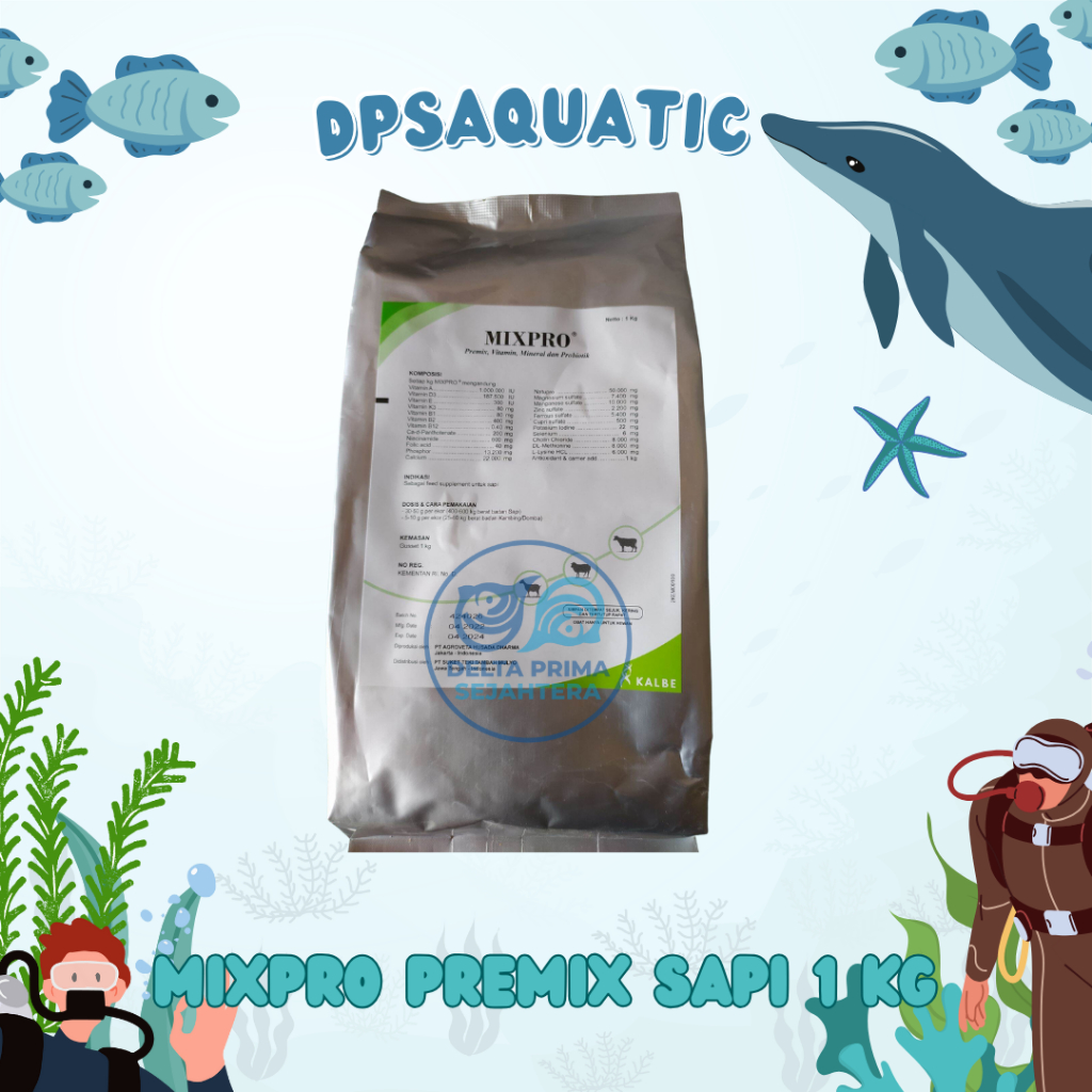 MIXPRO PREMIX SAPI 1 KG - Suplemen Premix Penggemuk Pertumbuhan Sapi, Kambing, Domba, Dll.