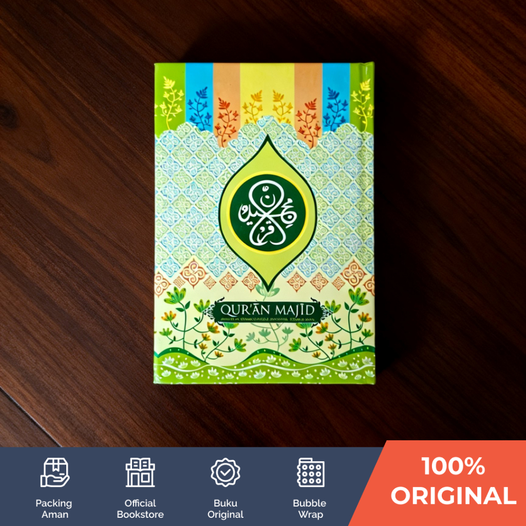 Quran Majid - Mushaf Al Quran A5 Standar Indonesia, Pojok 18 Baris Tanpa Terjemahan