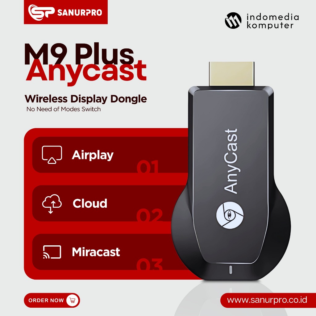HDMI WIRELESS ANYCAST M9 MIRASCREEN HDMI WIRELESS ANYCAST M9 MIRASCREEN