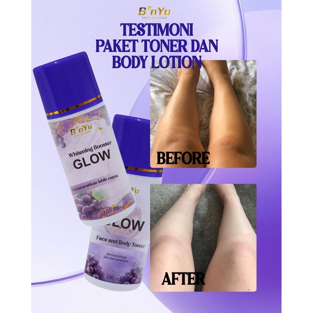 B'nyu glow handbody whitening booster | mencerahkan kulit BPOM 100ml