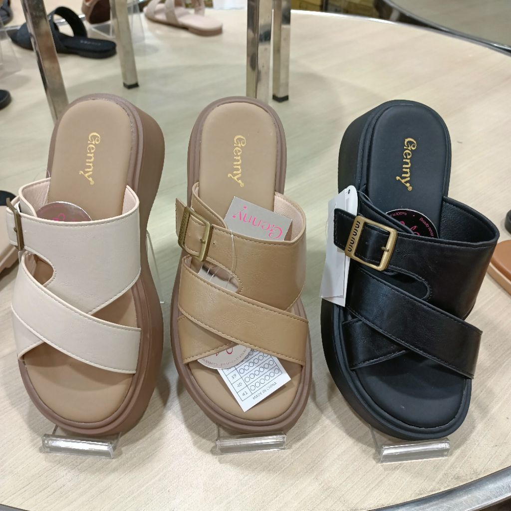 sandal wanita wedges 5cm GENNY original