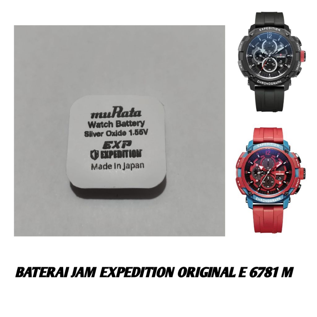baterai jam expedition original E6781M