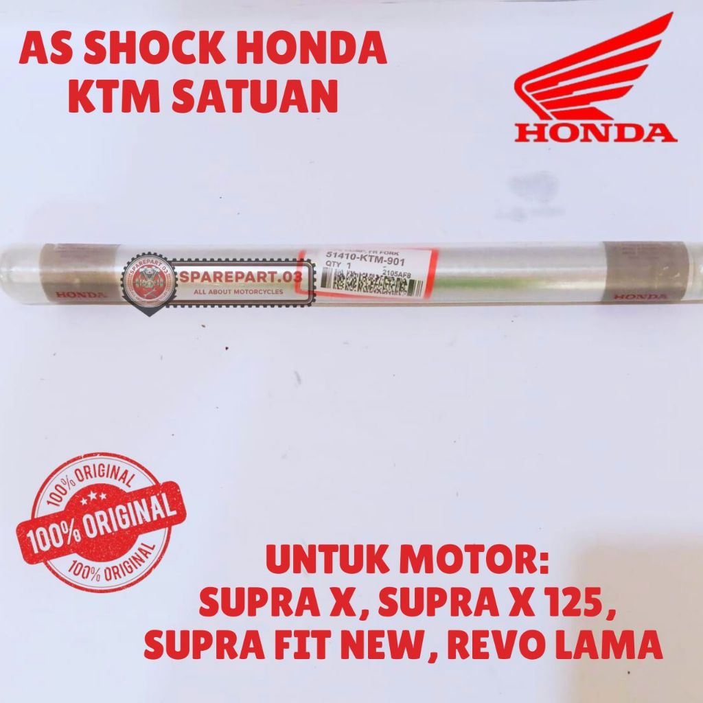 AS SHOCK ORIGINAL HONDA KODE KTM [SATUAN], AS SHOCK SUPRA X FIT, AS SHOCK SUPRA X 125, AS SHOCK SUPR