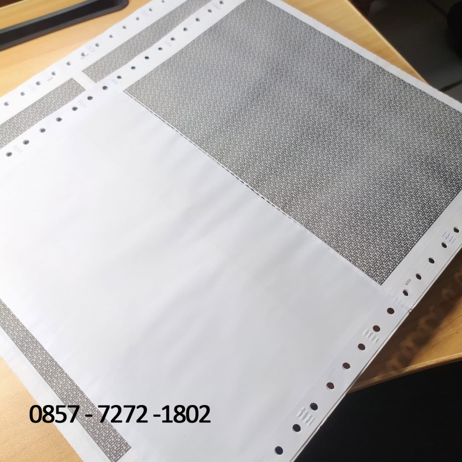 Kertas Slip Gaji Carbonize 3 Ply Polos Amplop