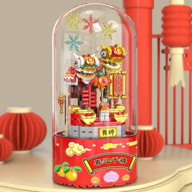 LOZ micro blocks lucky cat panda building blocks Imlek Sincia CNY