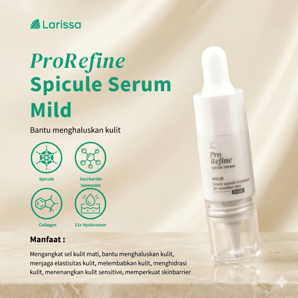 Larissa ProRefine Spicule Serum Mild Membantu Menghaluskan Wajah