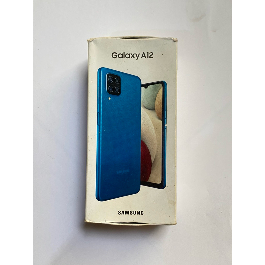 Box / Kotak Samsung A12 Ram 4/128 Blue Original Copotan/ Ori Bawaan Hp