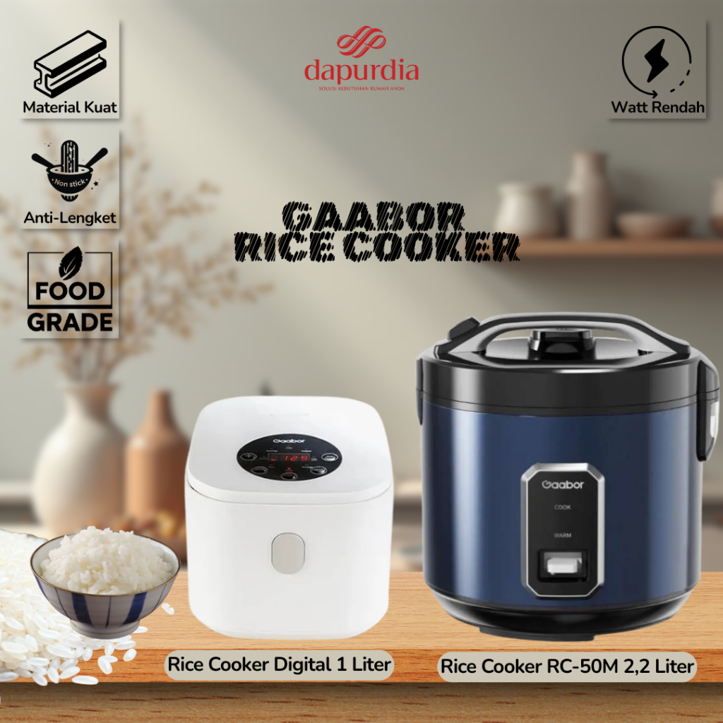 GAABOR Rice Cooker Series Anti Lengket Multifungsi 400Watt