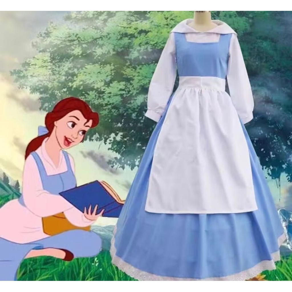 (NEW COLLATION)KOSTUM COSPLAY MAID BEAUTY AND THE BEAST//kostum anak cosplay beauty and the beast//c