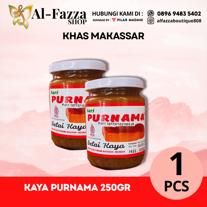 SELEI KAYA PURNAMA 250GR / SELEI KAYA PURNAMA 350GR