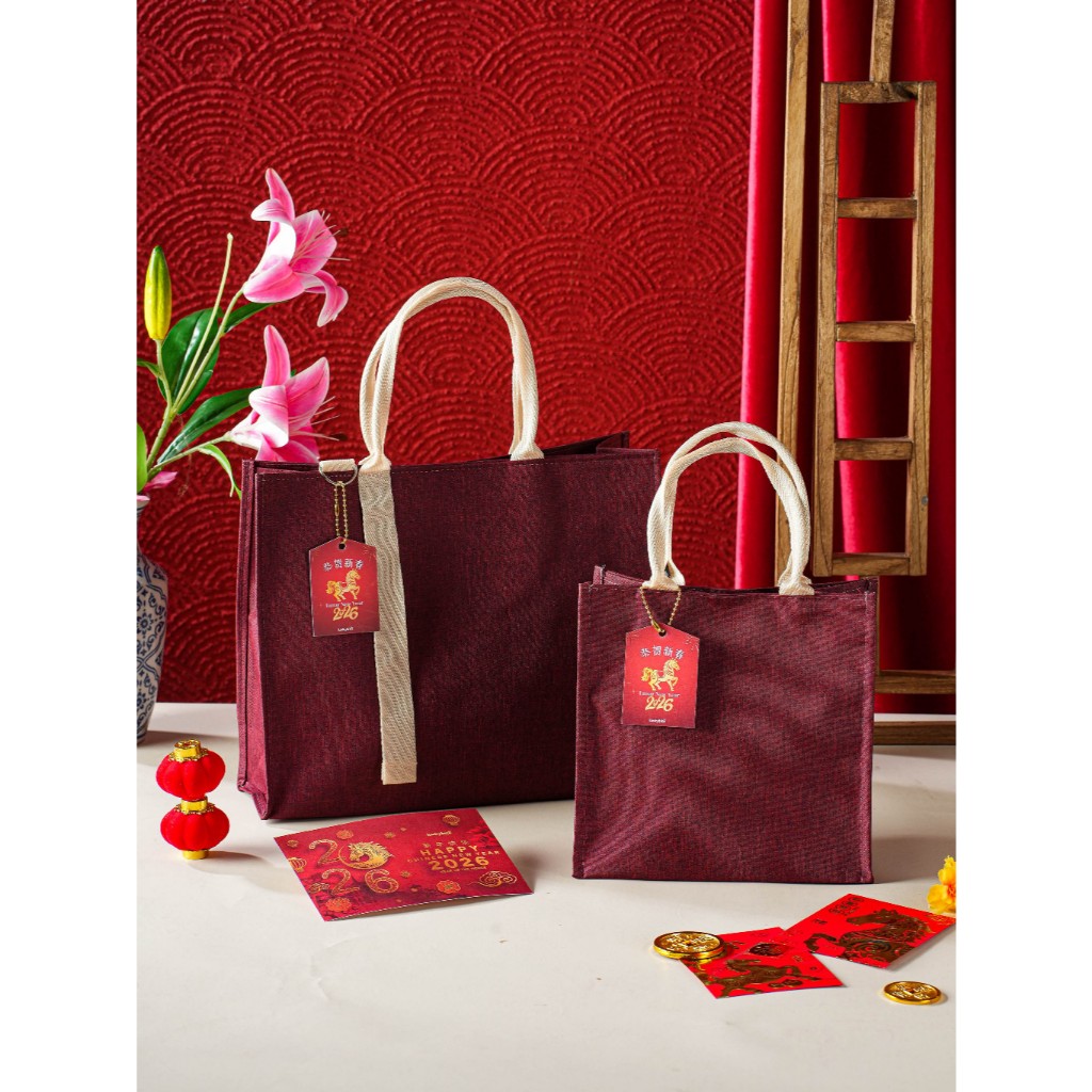 Hampers Imlek / CNY Hampers / Parcel Imlek - CANVAS BAG - ABUNDANCE & FORTUNE SET