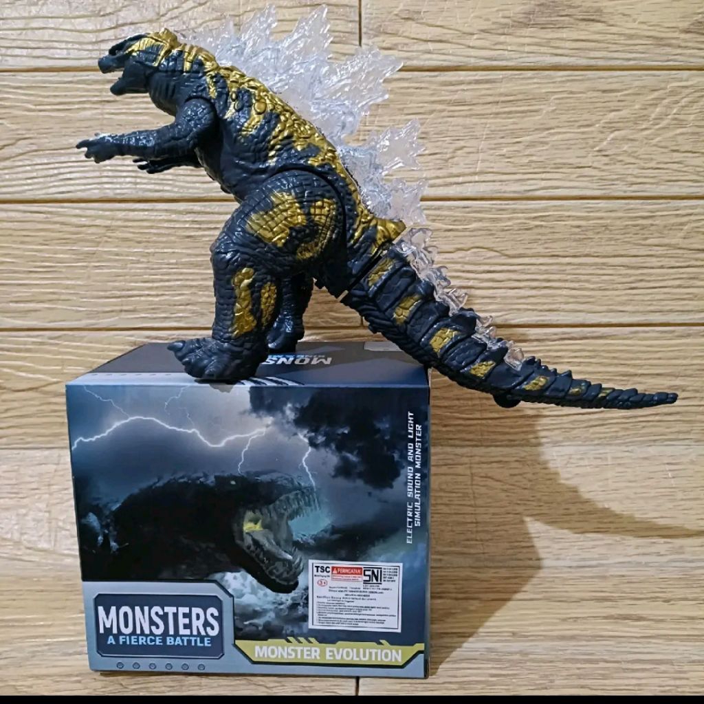 Mainan Robot Godzilla Mecha Monsters Godzilla baterai
