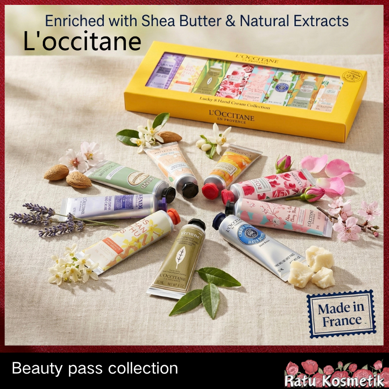 LOccitan e Hand Cream Set 6pcs/ LOccitane Hand Cream Gift Box/ Moisturizing Gift Box
