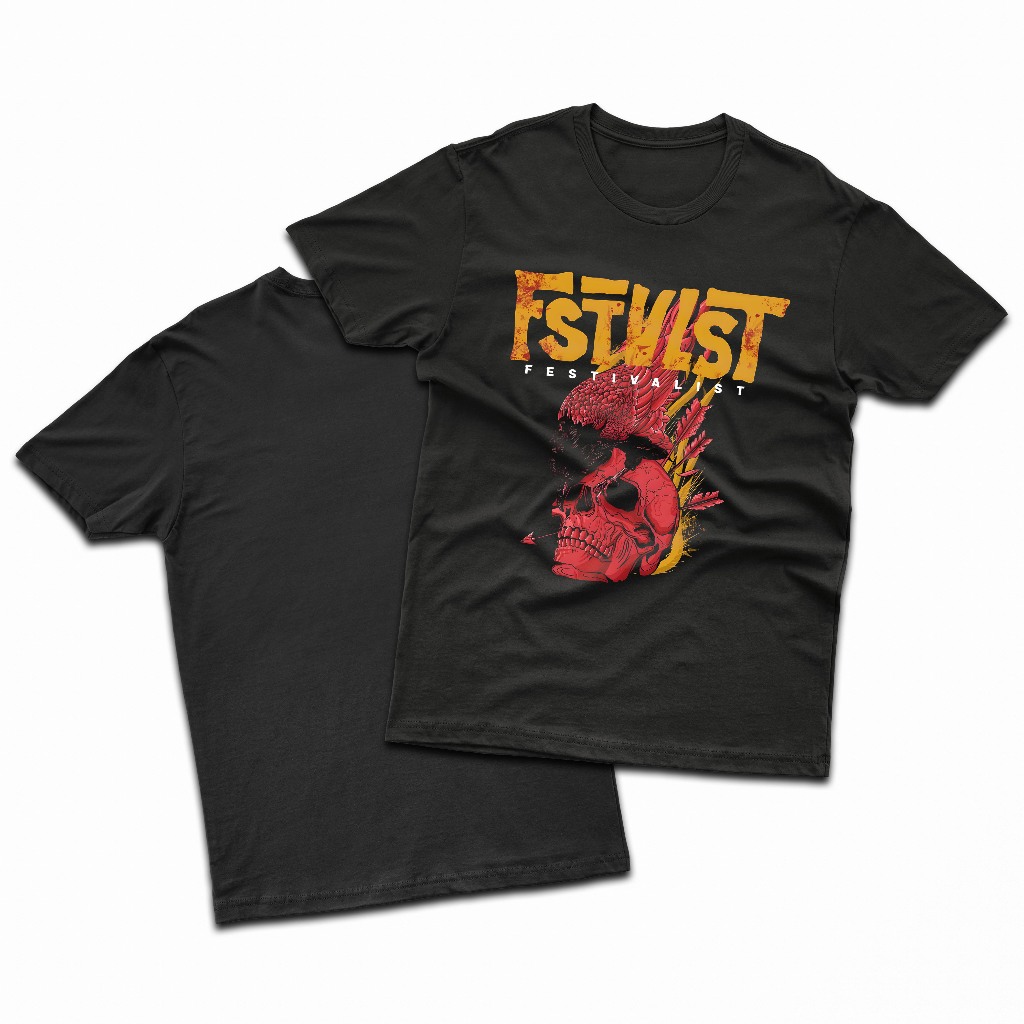 SyndicateMusicMerch Kaos Distro Pria Fstvlst Kaos Music Kaos Band Bahan Katun Combad 24s | Kaos Oblo