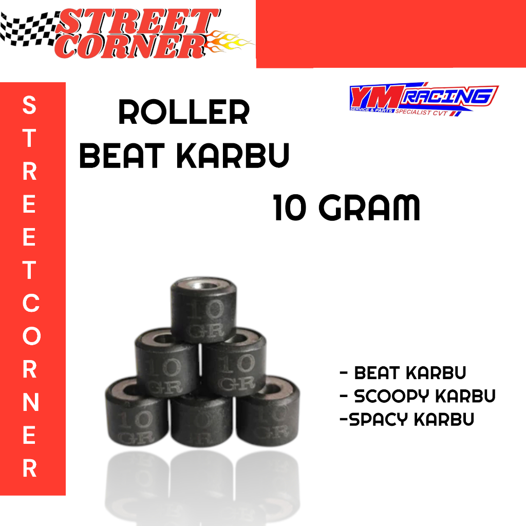 Roller beat karbu 10 gram ym racing /beat karbu / scoopy karbu / spacy karbu / roller 10 gram ym rac