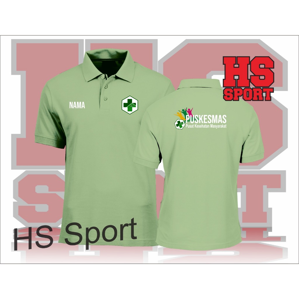 BAJU kerah PUSKESMAS - KAOS kerah PUSKESMAS - polo KESEHATAN - BAJU kerah KEMENTRIAN KESEHATAN