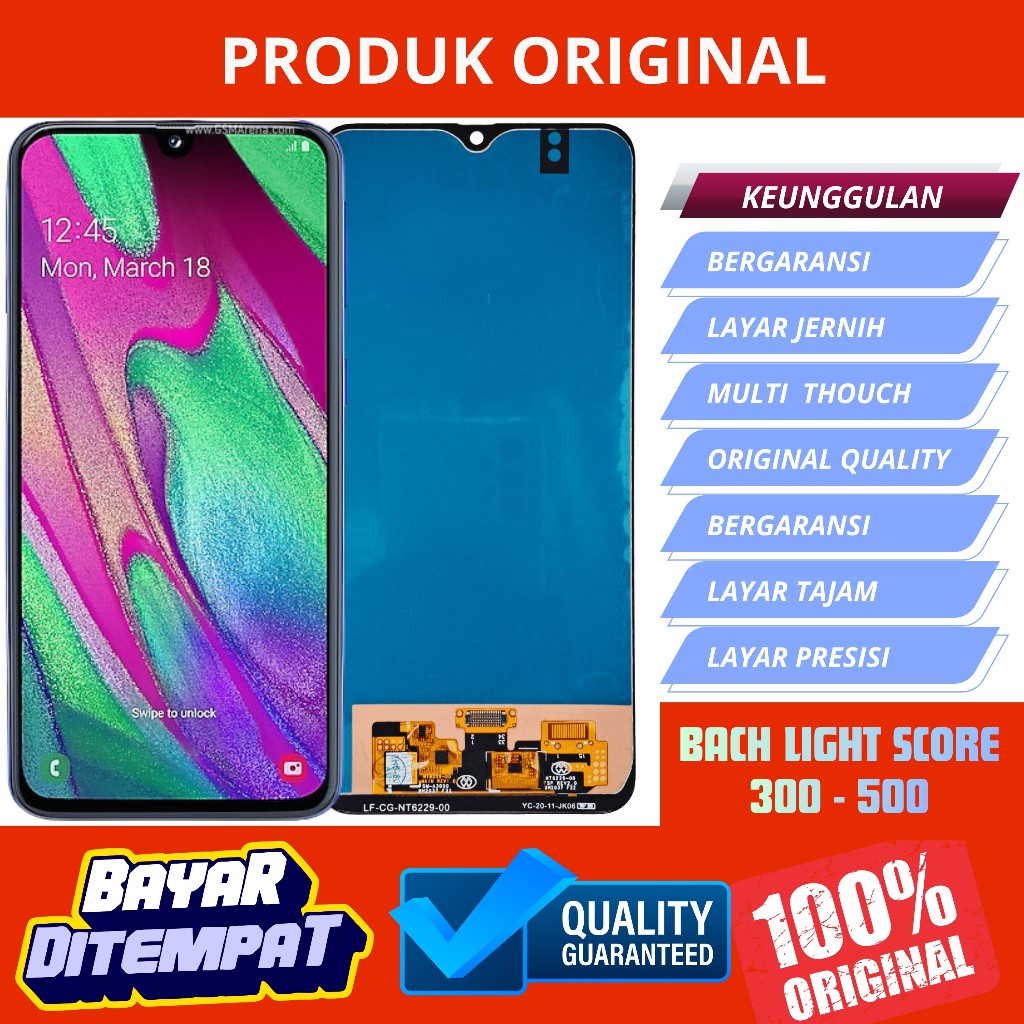 LCD SAMSUNG A40S FULL COVERED