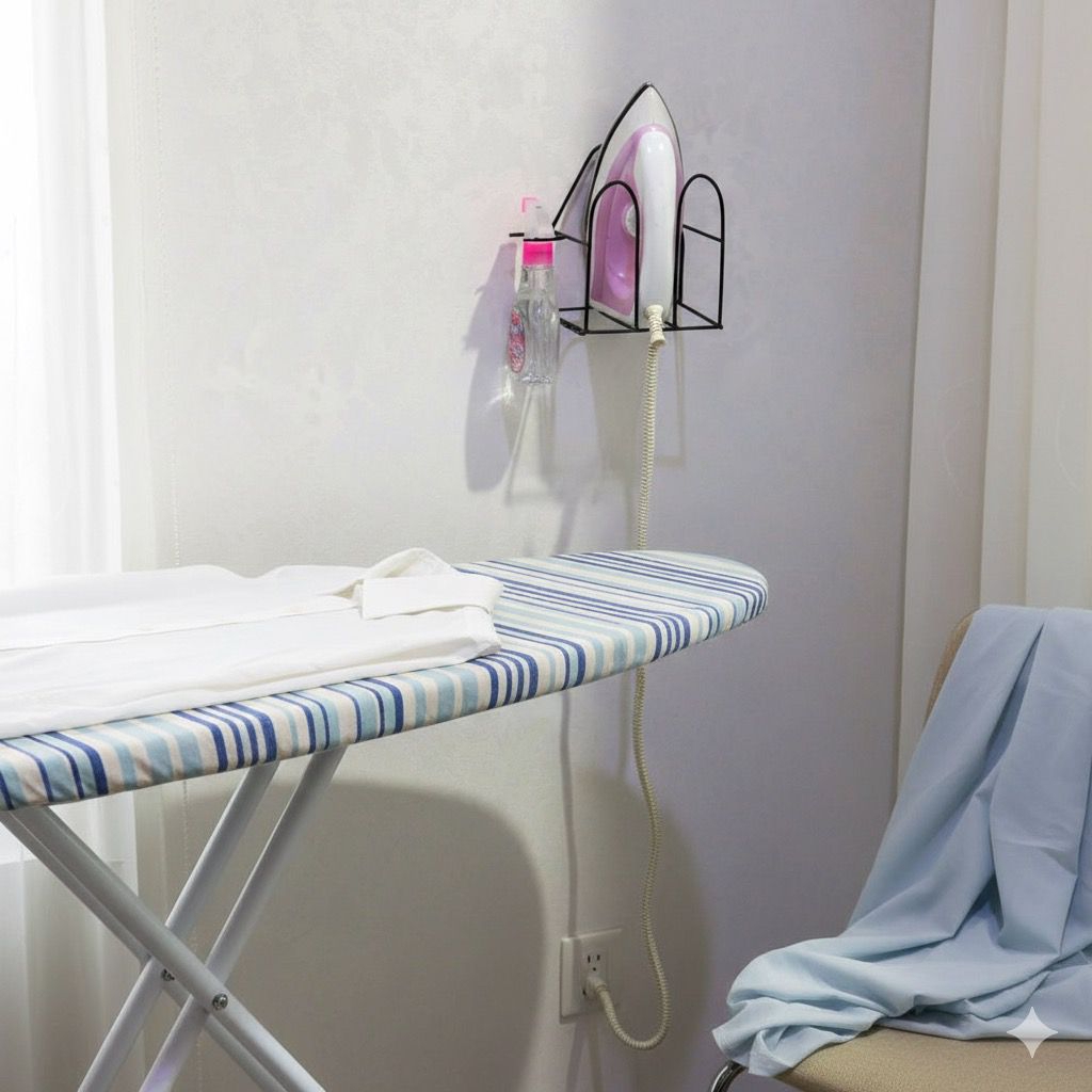 tempat setrika dinding penyimpanan setrika rak setrika tempel dinding