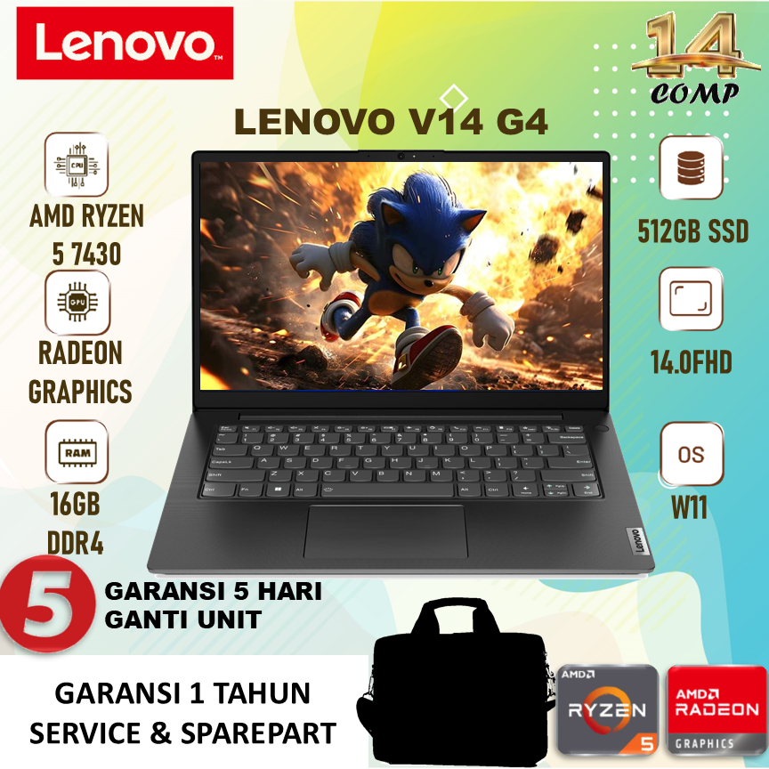 Laptop Lenovo V14 G4 ABP AMD Ryzen 5 7430 16GB 512GB 14.0FHD WINDOWS 11