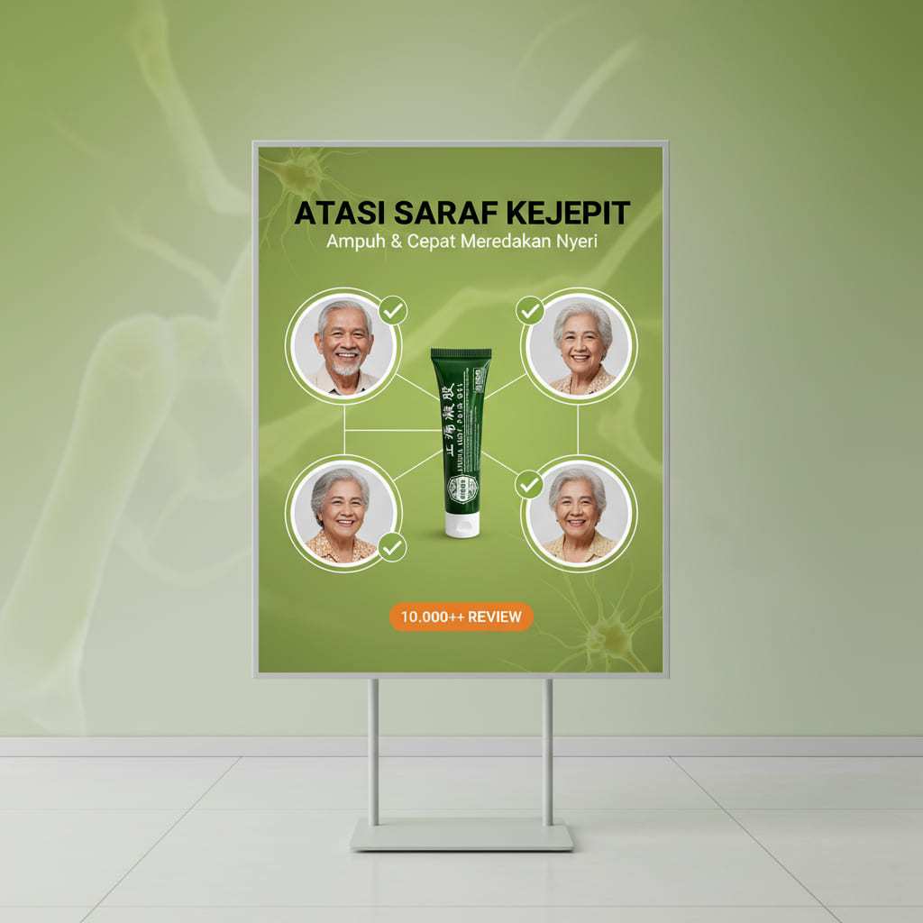 Krim Terapi Pinggang APDMP Lumbar Spine Cooling Gel 20g Original Berkhasiat