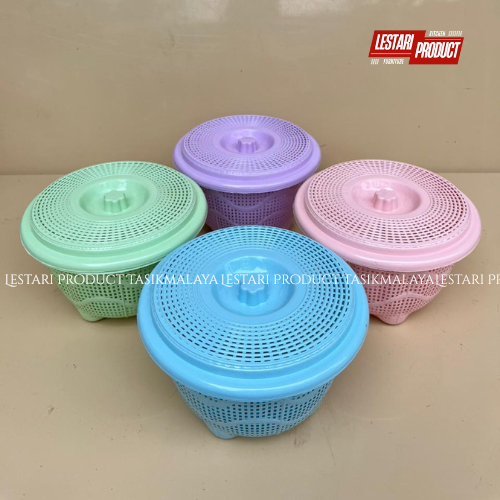 ( 24 PCS ) SANGKU NASI + TUTUP WANGKY REVINA | BAKUL NASI | WAKUL NASI | TEMPAT NASI | BAKUL PLASTIK