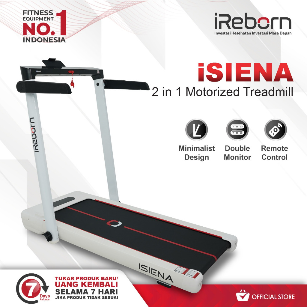 Alat Fitness Treadmill Elektrik IReborn Siena (BANDUNG)
