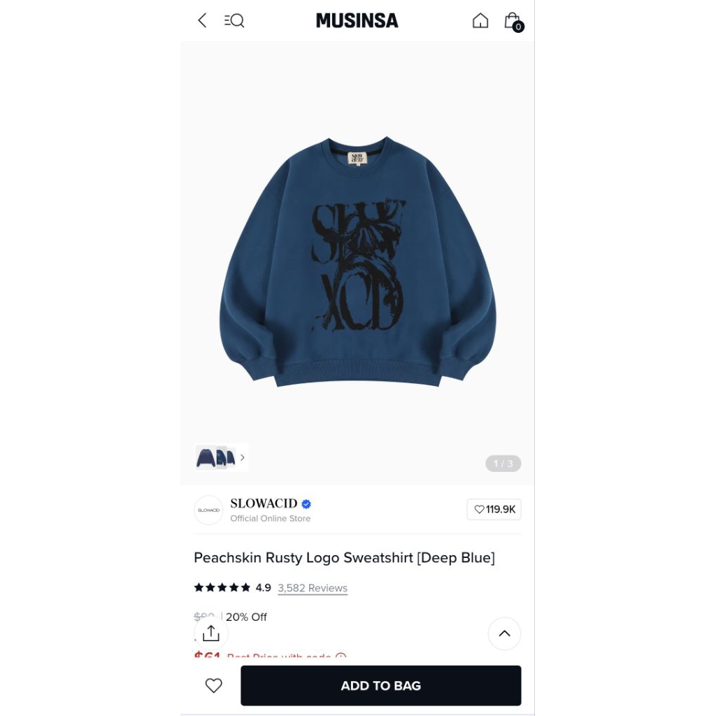 slow acid by musinsa