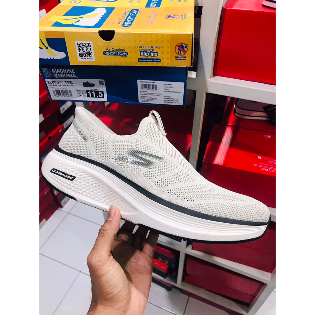 BIG SALE SKECHERS WEFT [220857] ORIGINAL SEPATU PRIA/RUNNING/LARI/SNEAKERS