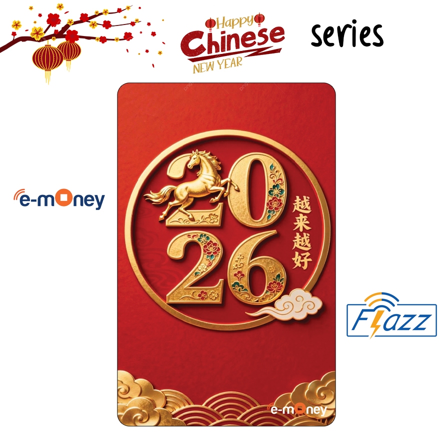 Kartu Emoney / Flazz Gen 2 Imlek 2026 - Kartu Etoll BCA Mandiri