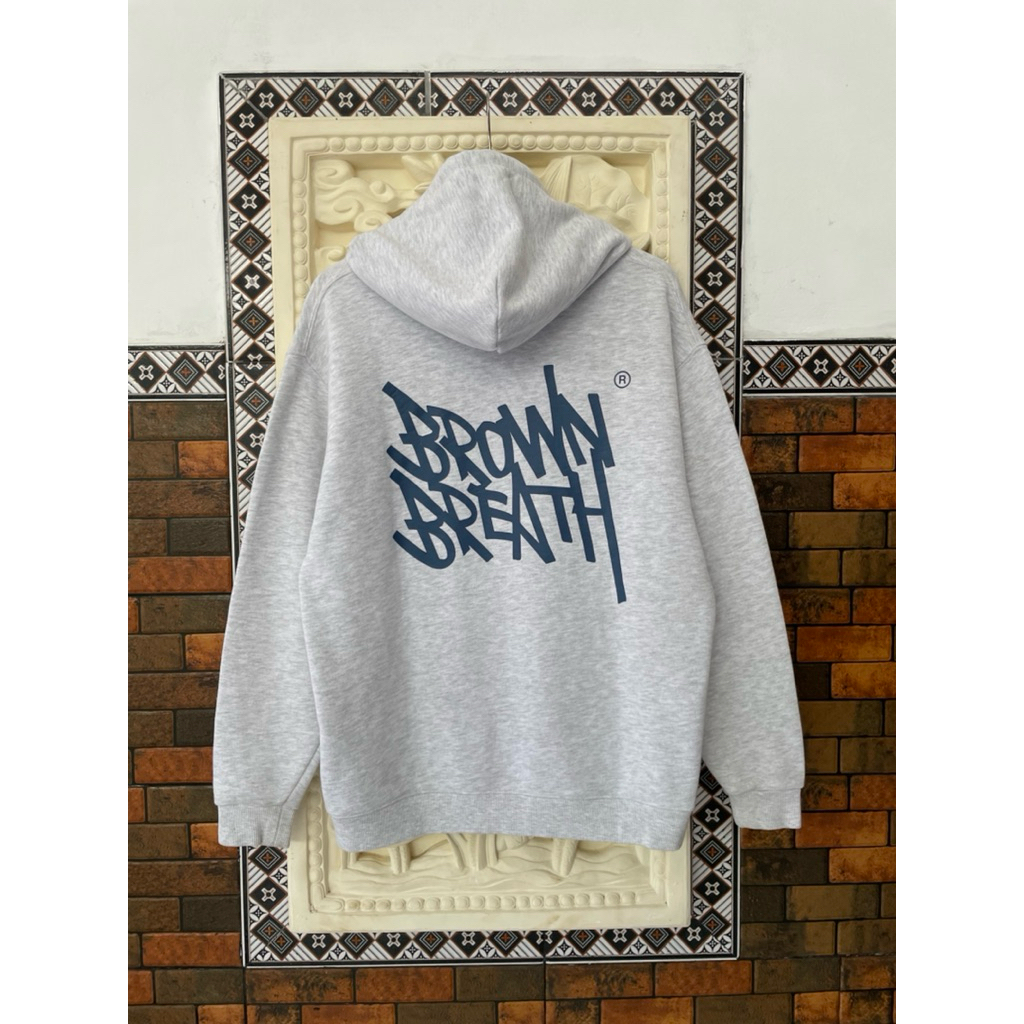 hoodie  BROWN BREATH abu