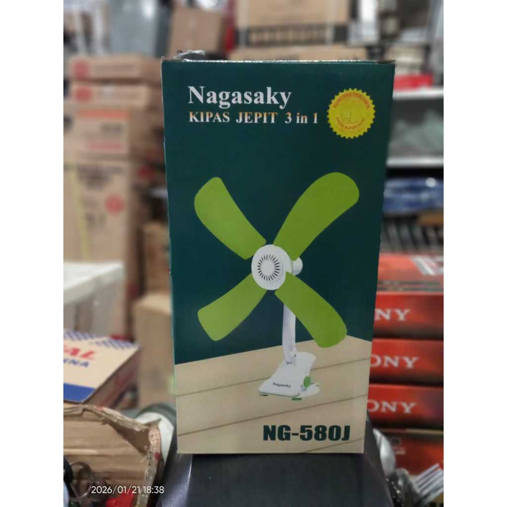 Kipas Angin Jepit Nagasaky  NG 580J Baling 4