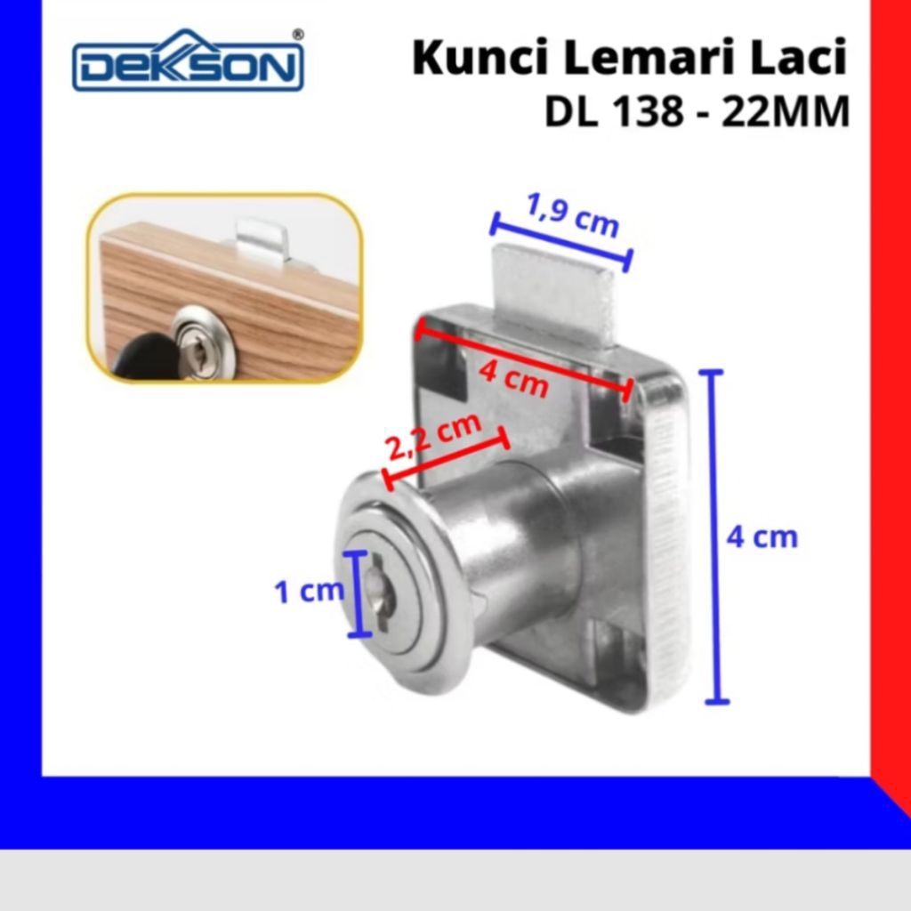 dekson kunci laci padat lemari kabinet dekson