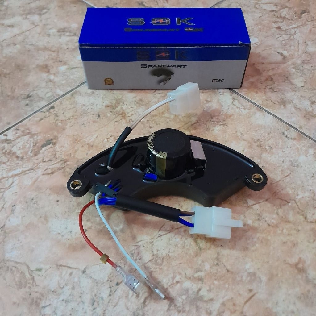 AVR Genset Generator 5000Watt - 8000Watt 8 Kabel 450V 680UF Sabit Oval