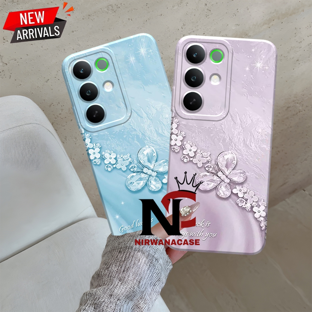 Case Hp Realme C85 - Case Realme C85 Pro Case Terbaru Case Pro Camera Lentur Motif Kupu - Kupu