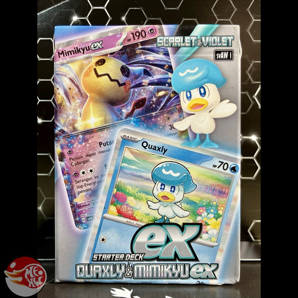 Starter Deck ex Quaxly & Mimikyu ex svAW Pokemon Indonesia TCG Hobi Koleksi