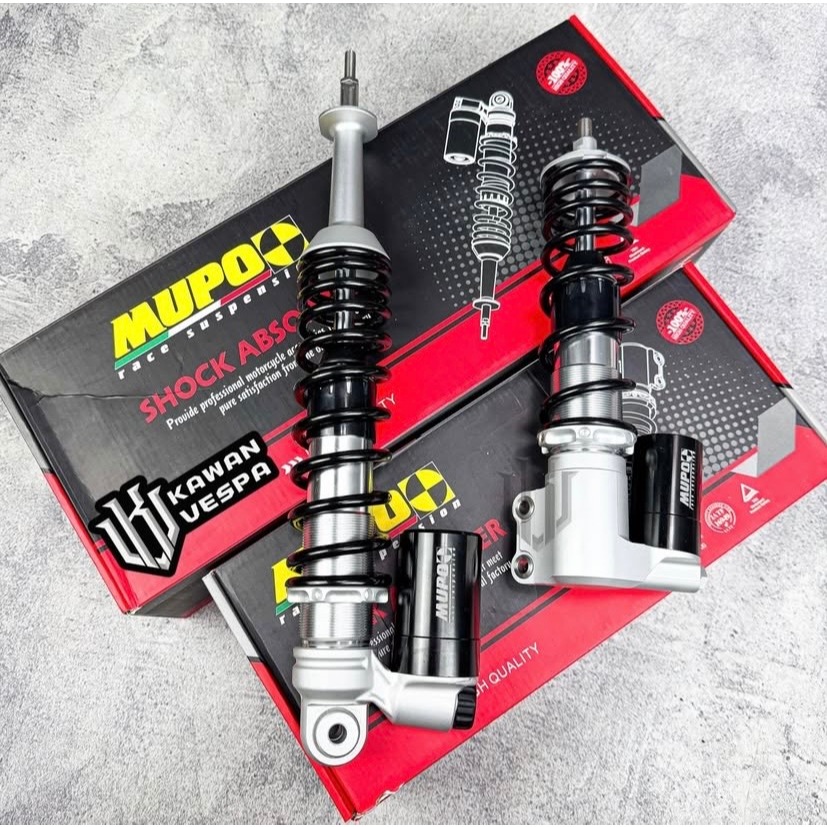 Shockbreaker MUPO Black untuk vespa Matic Sprint Primavera