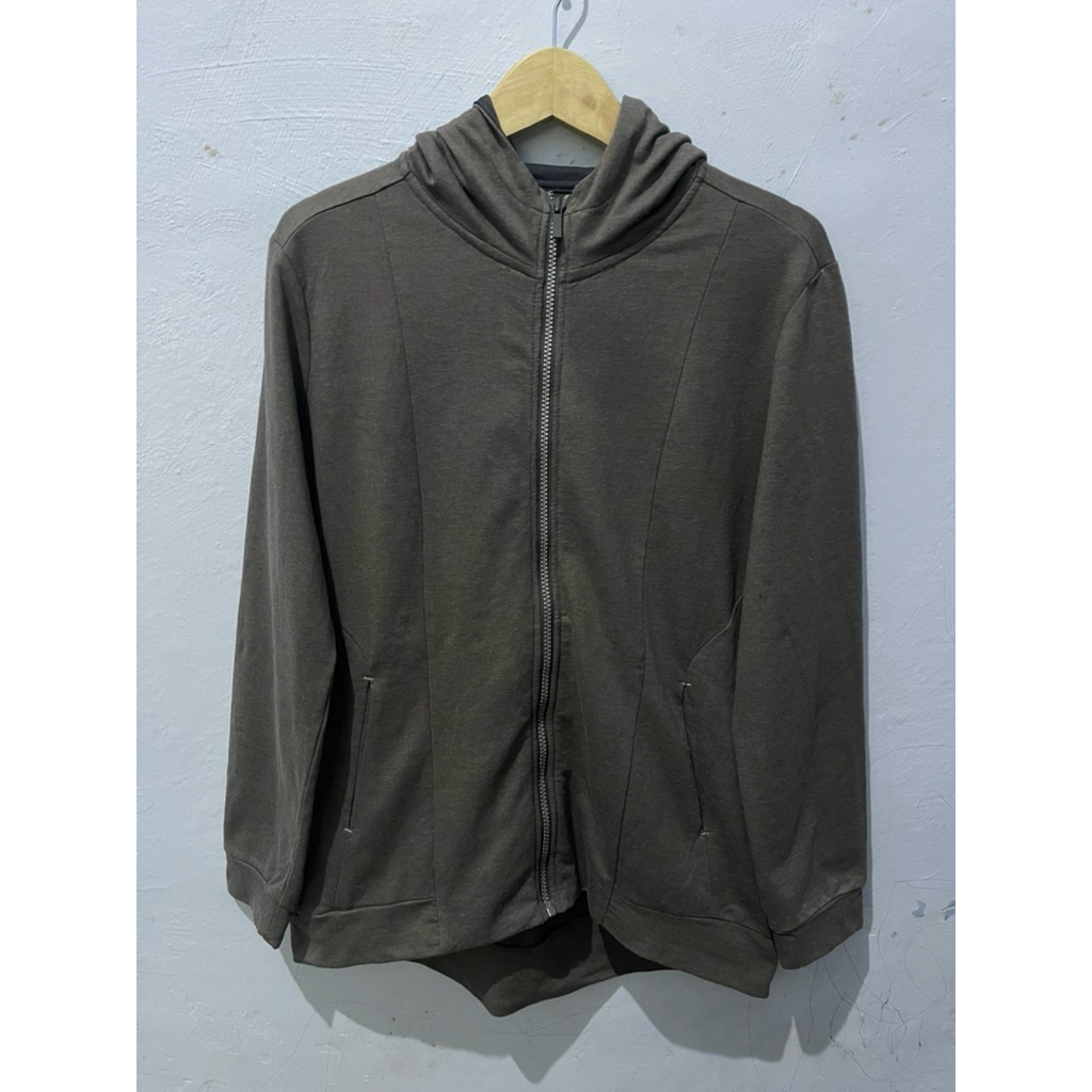 Hoodie Zipper Coklat Second