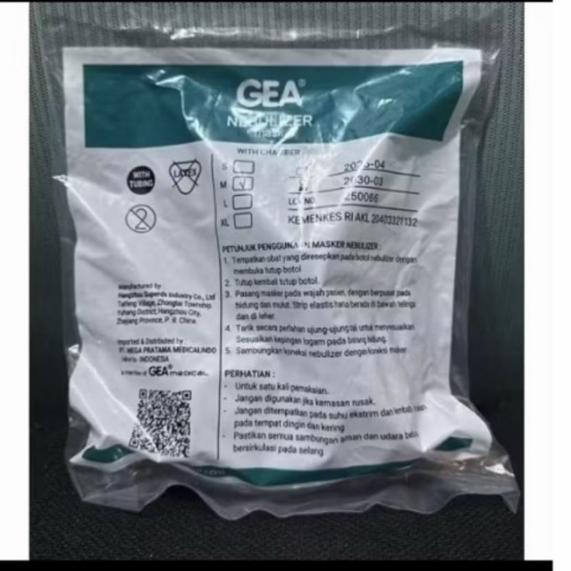 masker nebulizer bayi infant GEA