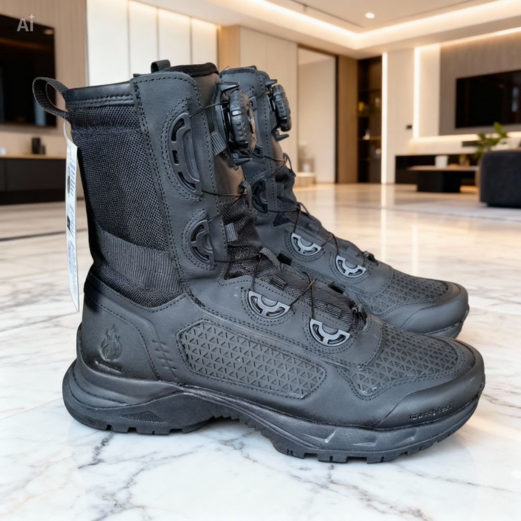 Sepatu PDL Tali Putar Boa Tactical Libra MK2 Kulit Asli Original