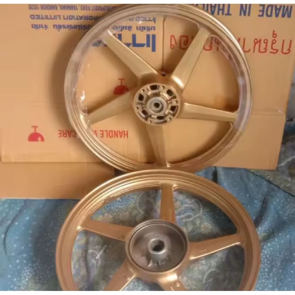 velg 1 set yamaha scorpio ring 18 seken original layak pakai