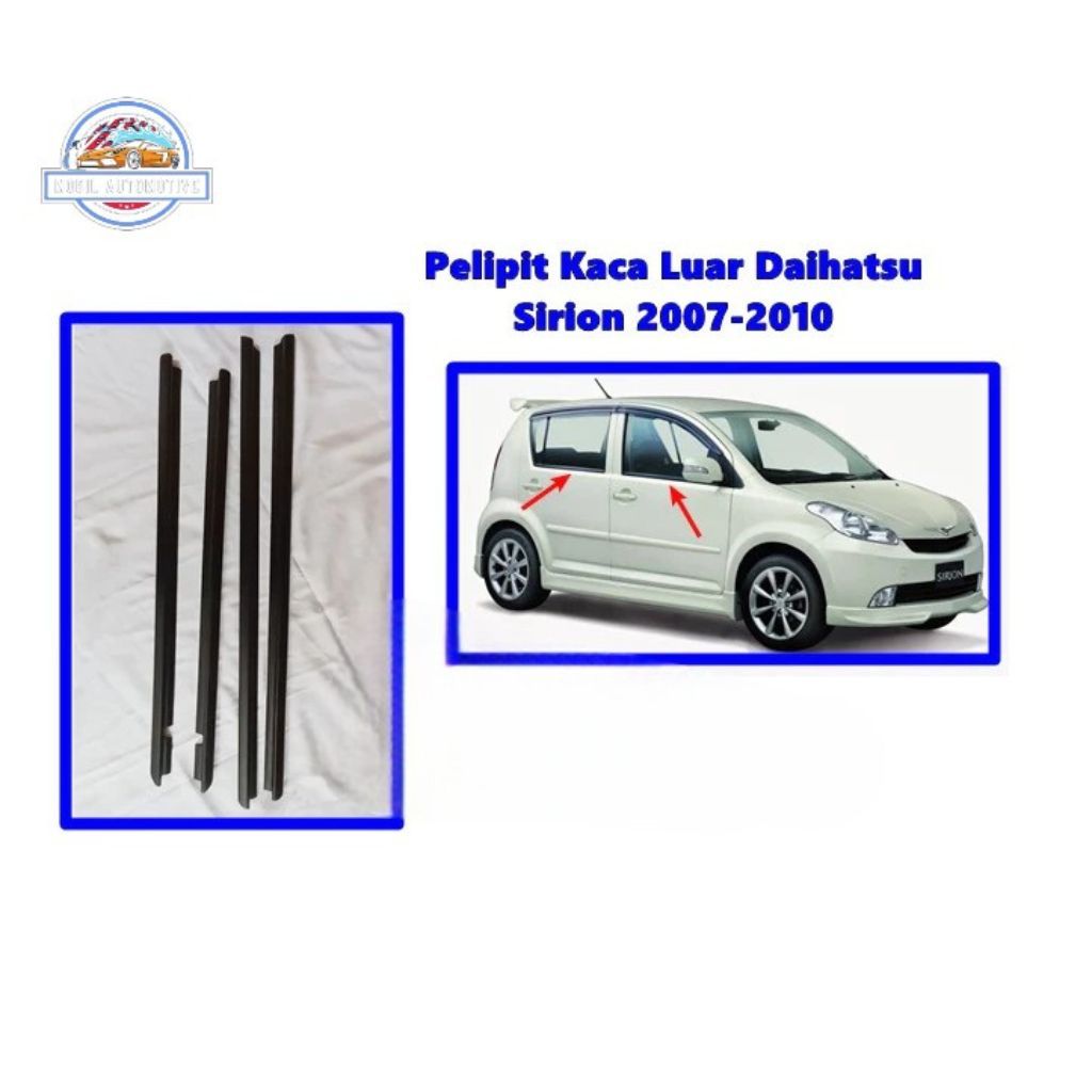 Pelipit Kaca Luar Daihatsu Sirion 2007-2010 Weather Strip Pelipit Pintu