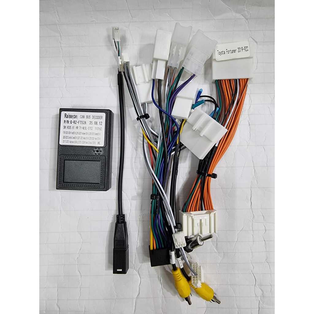 Kabel Soket PNP Android + Canbuss Fortuner Vrz/Alphard 2022-on