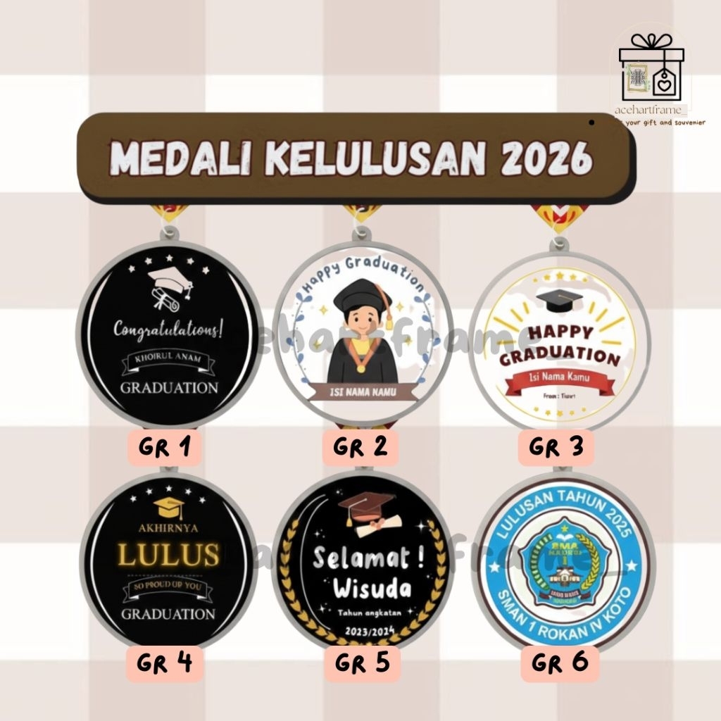MEDALI AKRILIK/ MEDALI INSERT PAPER / MEDALI LOMBA / MEDALI ACEH / MEDALI LHOKSEUMAWE