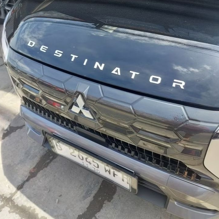 Hood emblem emblem kap mesin mitsubishi destinator tulisan kap mesin destinator