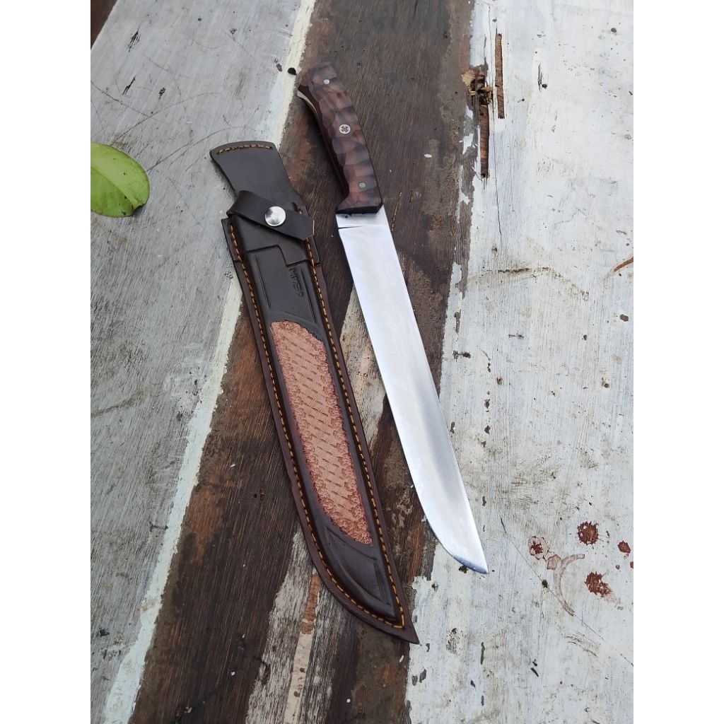 Pisau Sembelih Baja HSS fulltank 27cm