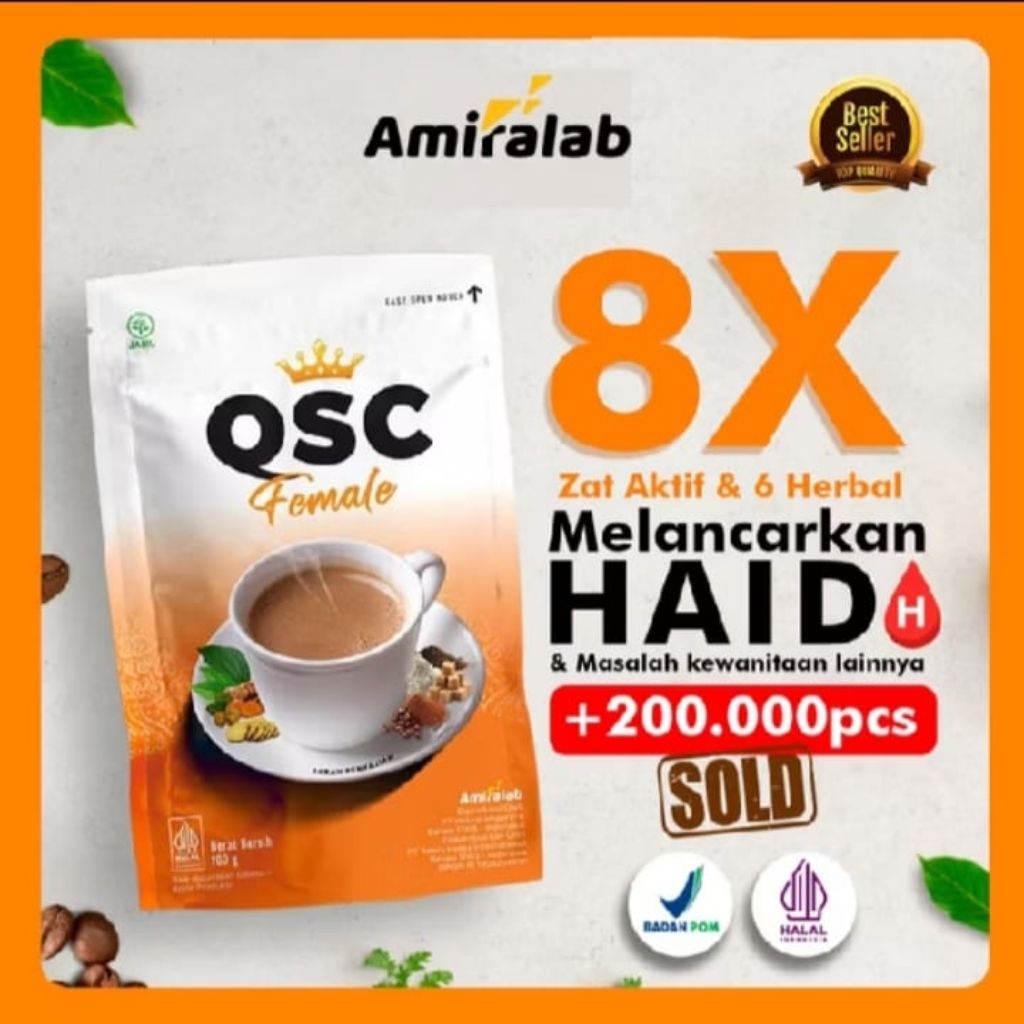 QSC QUEEN SCREET COFFEE Kopi Herbal Untuk Mengatasi Masalah Kewanitaan Original