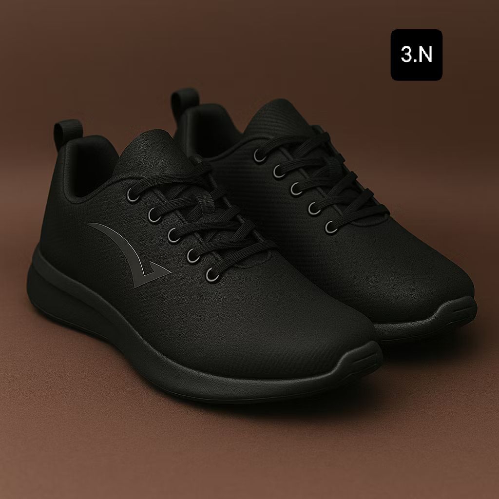 SEPATU SEKOLAH ANAK LAKI LAKI PEREMPUAN HITAM PUTIH POLOS TALI PEREKAT SD SMP SMA SEPATU PRIA WANITA