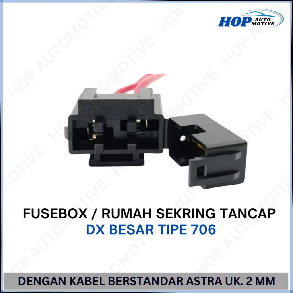 Socket Sikring FB706U Universal Mobil Motor – Dudukan Fuse Box Aman Tahan Panas