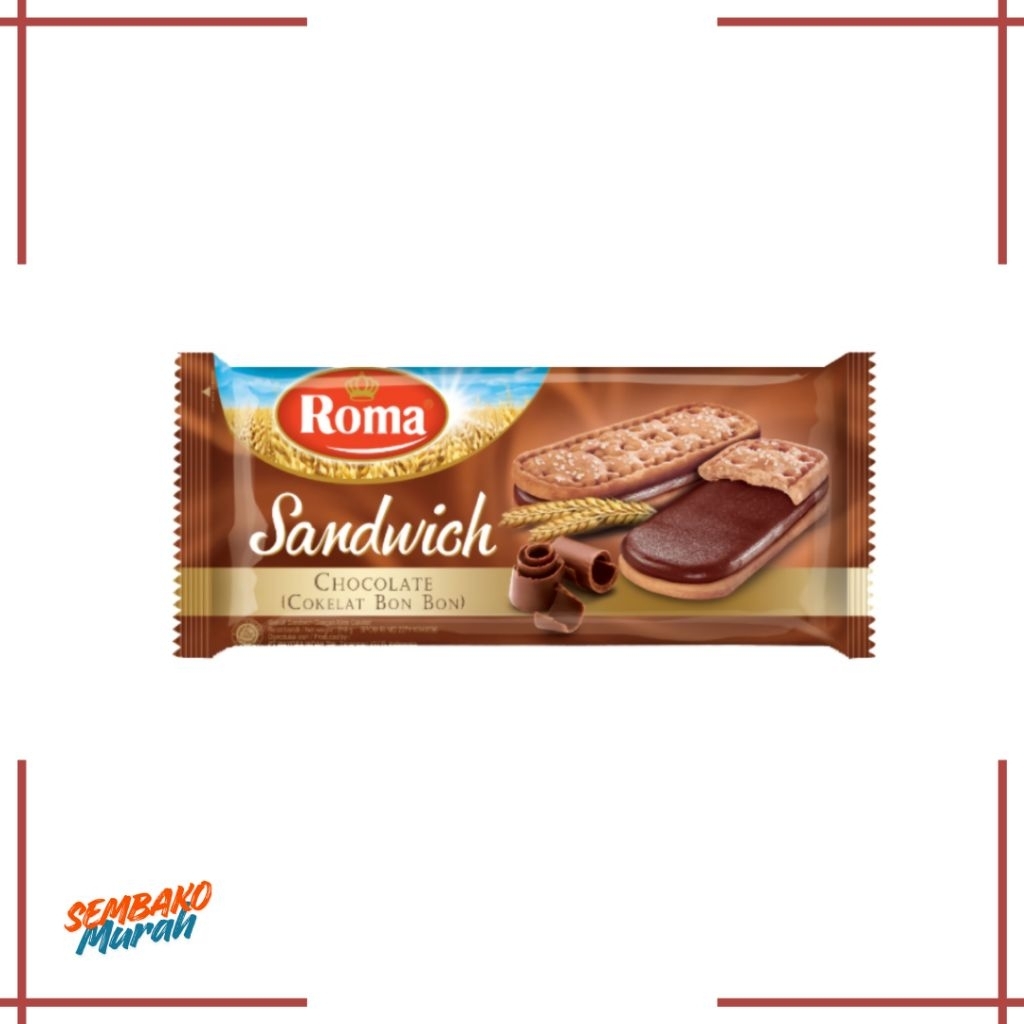 BISKUIT ROMA SANDWICH COKLAT | BISKUIT COKELAT ROMA